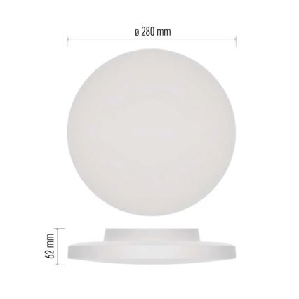 LED Bathroom ceiling light LED/15W/230V 3000/4000/5700K IP55 white