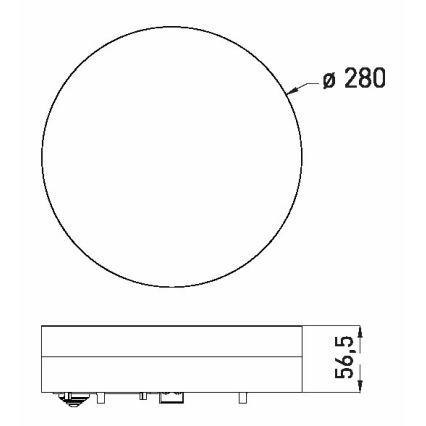 LED Bathroom ceiling light LED/18W/230V 3000/4000/6000K d. 28 cm IP44