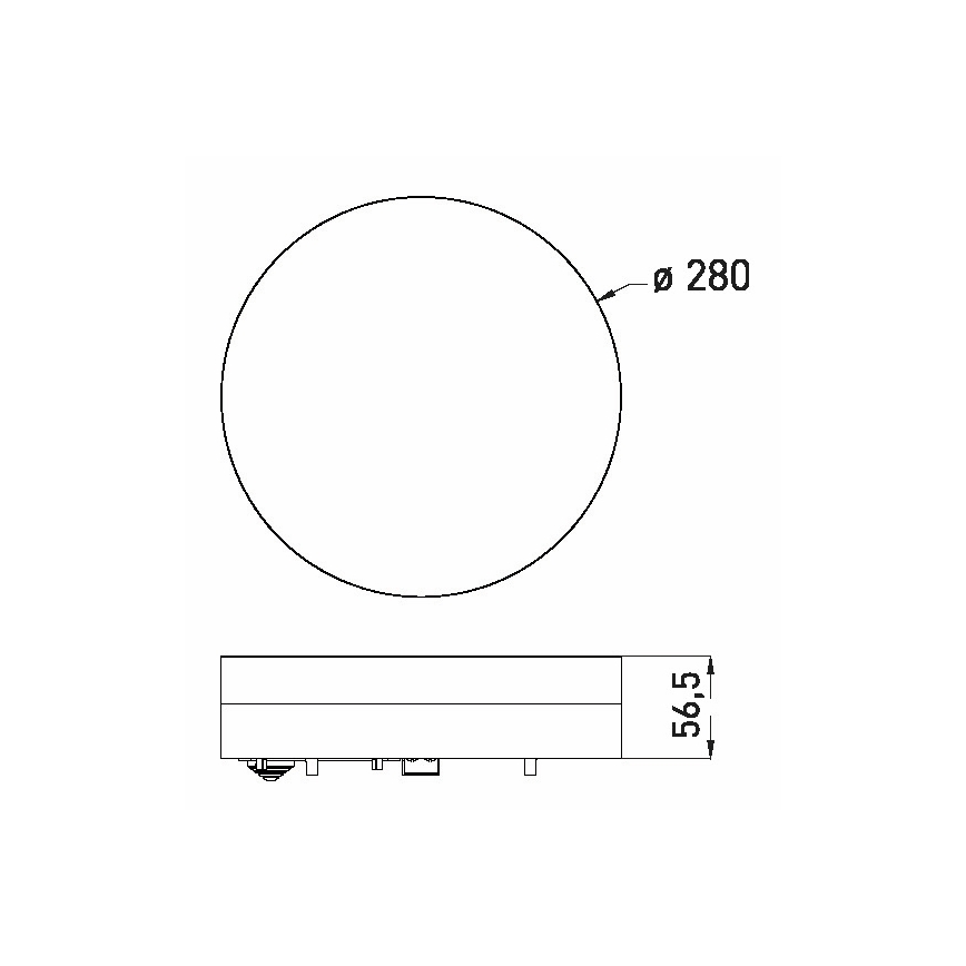LED Bathroom ceiling light LED/18W/230V 3000/4000/6000K d. 28 cm IP44