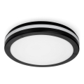 LED Bathroom ceiling light LED/18W/230V 3000/4000/6500K IP65 d. 30 cm black