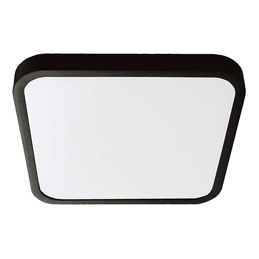 LED Bathroom ceiling light LED/18W/230V 4000K IP44 25x25 cm black