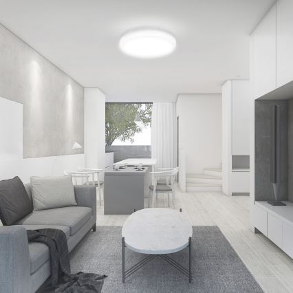 LED Bathroom ceiling light LED/18W/230V 4000K IP44 d. 22,5 cm white