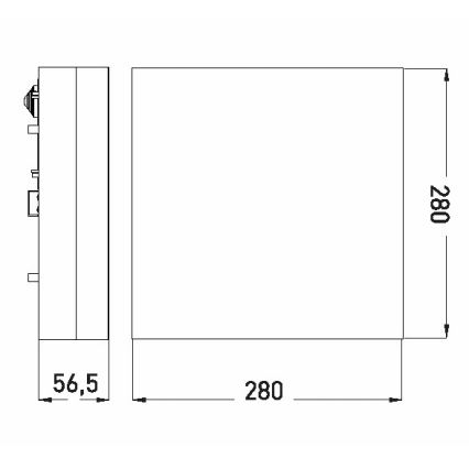 LED Bathroom ceiling light LED/24W/230V 3000/4000/6000K 28x28 cm IP44