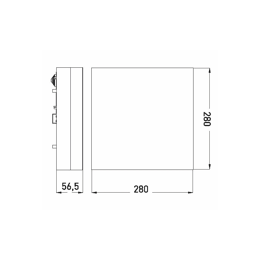 LED Bathroom ceiling light LED/24W/230V 3000/4000/6000K 28x28 cm IP44