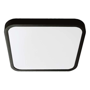 LED Bathroom ceiling light LED/24W/230V 3000K IP44 29,5x29,5 cm black
