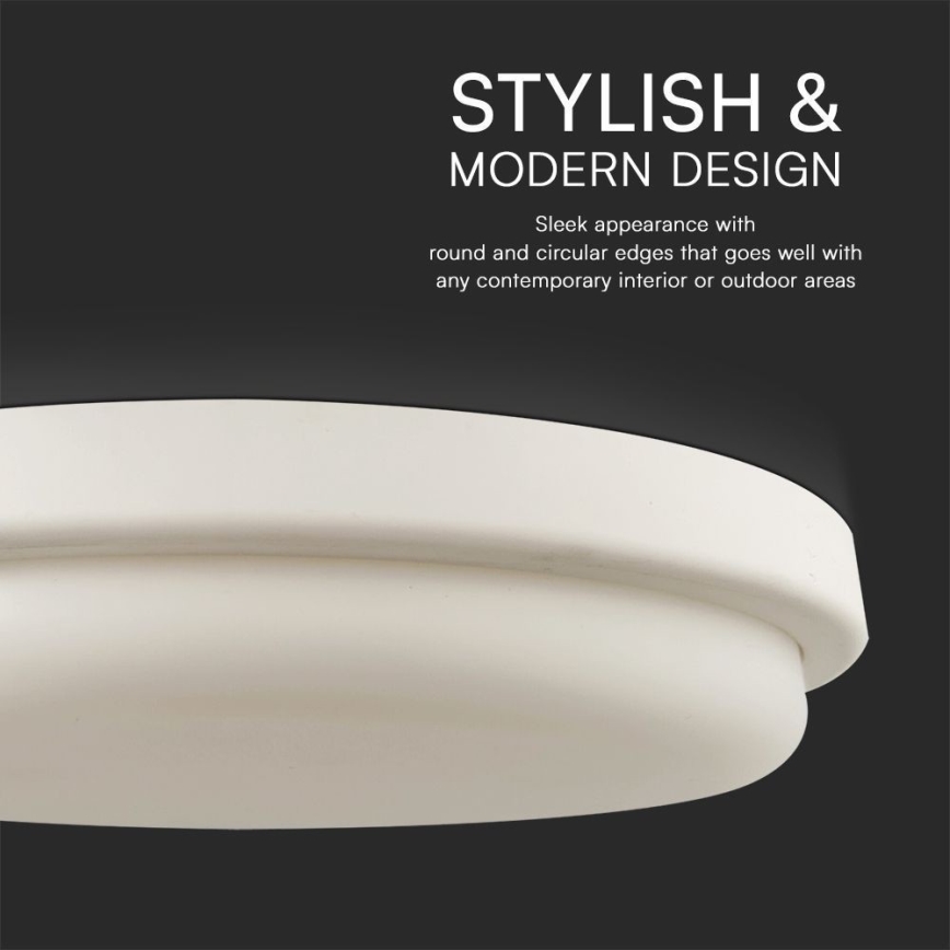 LED Bathroom ceiling light LED/24W/230V 3000K IP54 d. 24 cm