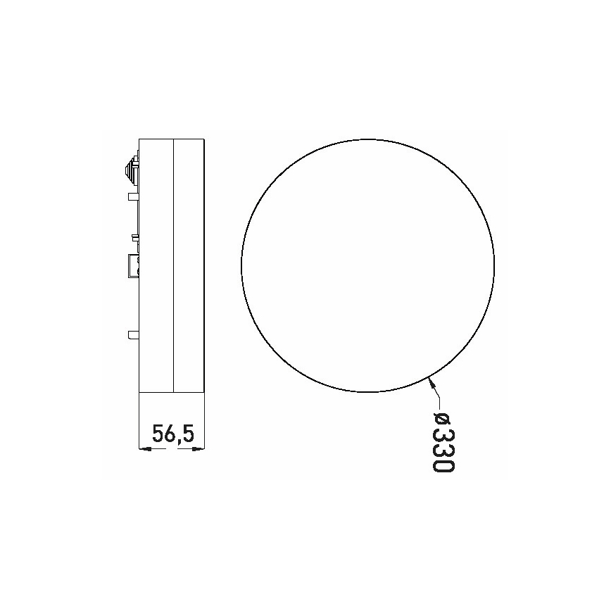 LED Bathroom ceiling light LED/30W/230V 3000/4000/6000K d. 33 cm IP44