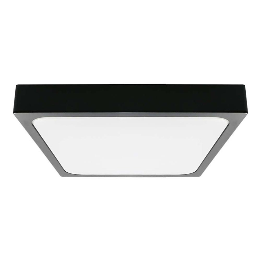 LED Bathroom ceiling light LED/30W/230V 4000K IP44 42x42 cm black