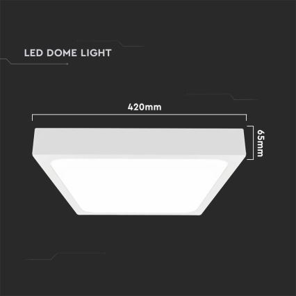 LED Bathroom ceiling light LED/30W/230V 4000K IP44 white