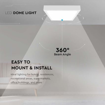 LED Bathroom ceiling light LED/30W/230V 6500K IP44 white