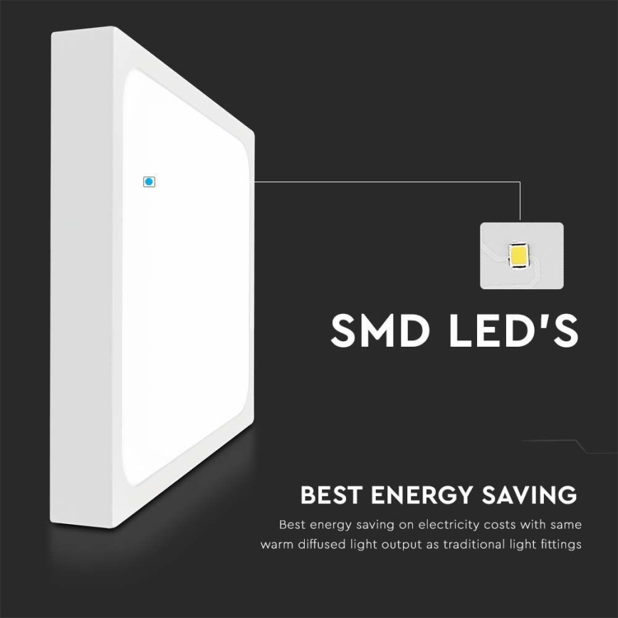 LED Bathroom ceiling light LED/30W/230V 6500K IP44 white