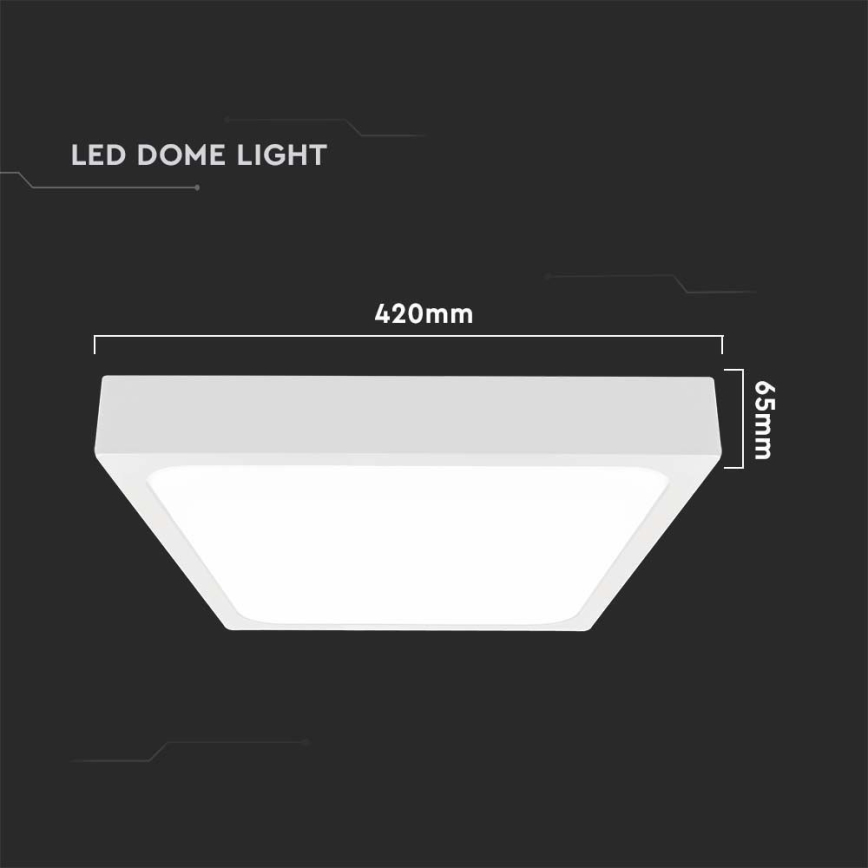 LED Bathroom ceiling light LED/30W/230V 6500K IP44 white