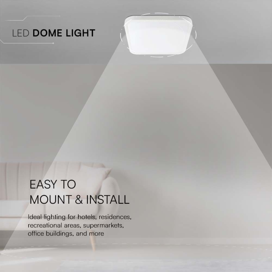 LED Bathroom ceiling light LED/48W/230V 4000K IP44 white