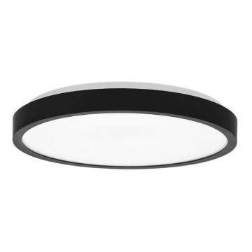 LED Bathroom ceiling light LIRA LED/12W/230V 4000K d. 25 cm IP44 black