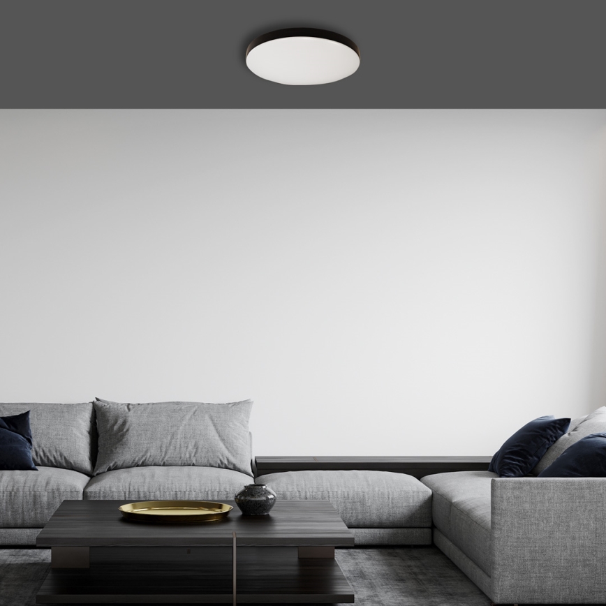 LED Bathroom ceiling light MAYA LED/15W/230V d. 33 cm IP44 black