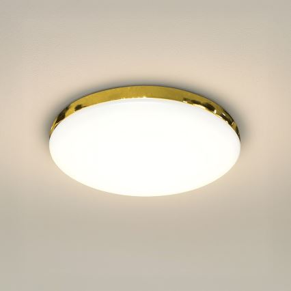 LED Bathroom ceiling light MAYA LED/15W/230V d. 33 cm IP44 gold
