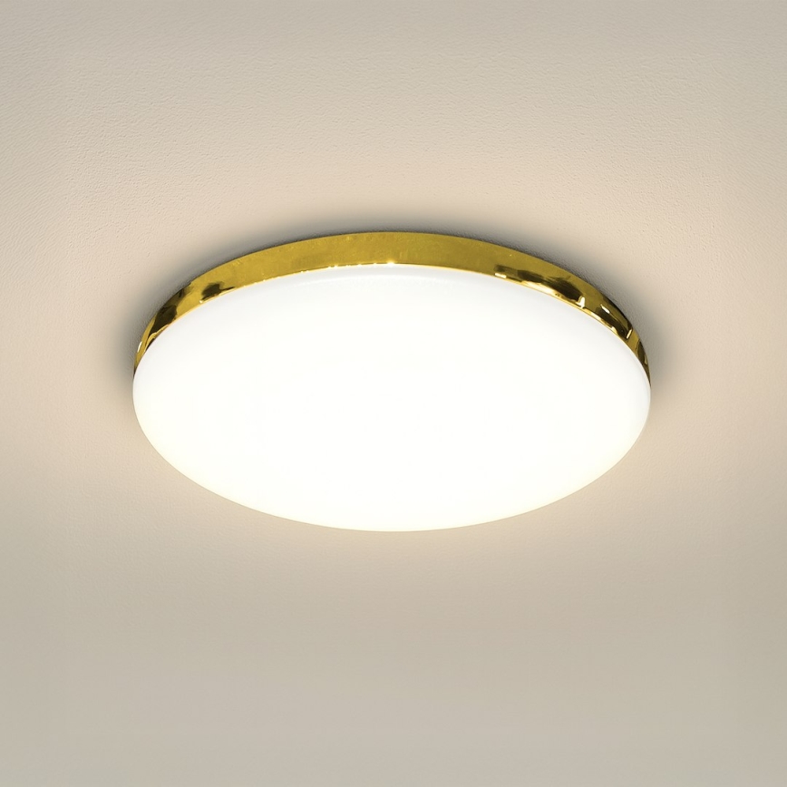 LED Bathroom ceiling light MAYA LED/15W/230V d. 33 cm IP44 gold