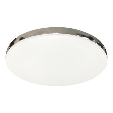 LED Bathroom Ceiling Light MAYA LED/15W/230V Ø33 cm IP44 Polished Chrome