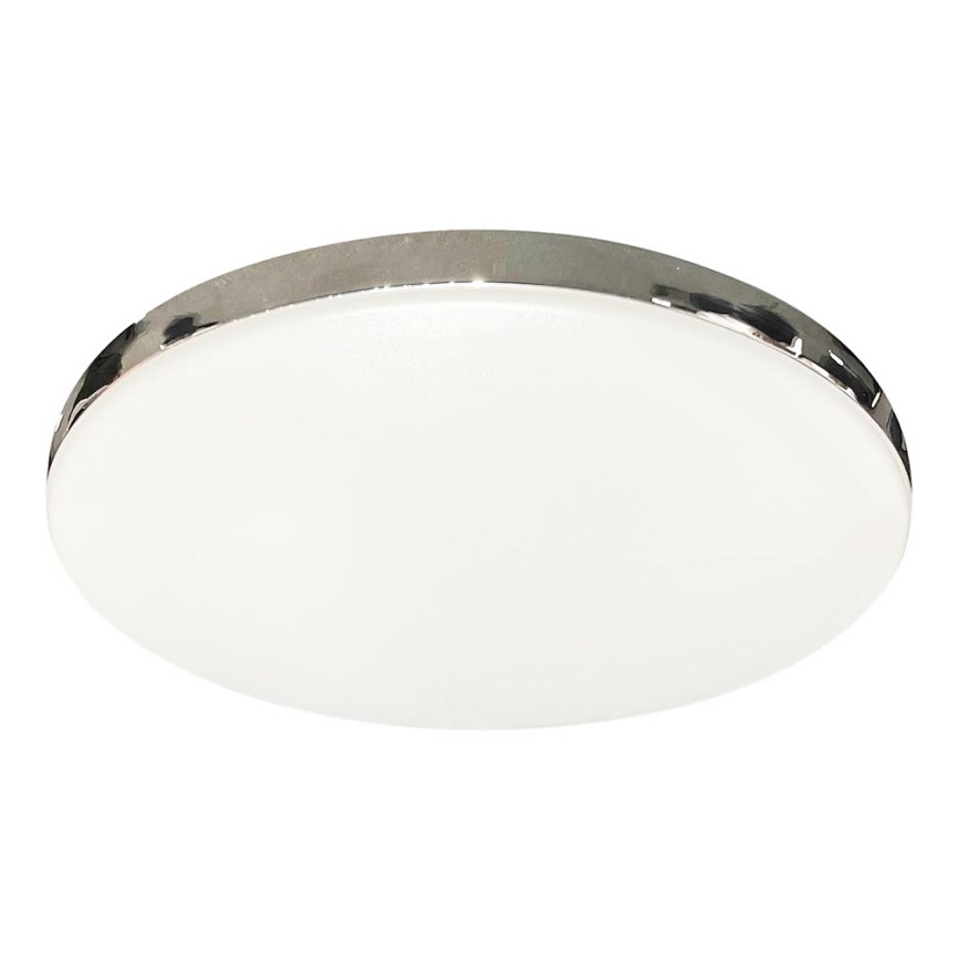 LED Bathroom Ceiling Light MAYA LED/15W/230V Ø33 cm IP44 Polished Chrome
