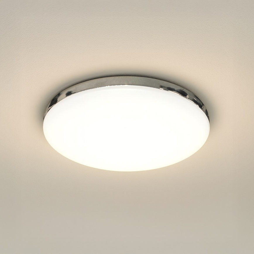 LED Bathroom Ceiling Light MAYA LED/15W/230V Ø33 cm IP44 Polished Chrome