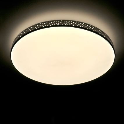 LED Bathroom ceiling light MOON LED/18W/230V black IP44