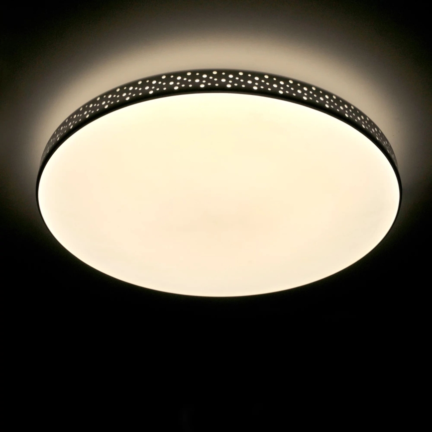 LED Bathroom ceiling light MOON LED/18W/230V black IP44