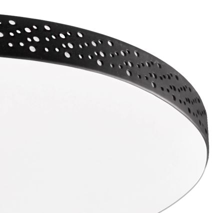 LED Bathroom ceiling light MOON LED/18W/230V black IP44
