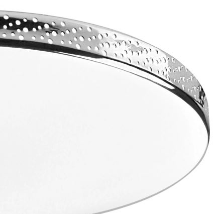LED Bathroom ceiling light MOON LED/18W/230V shiny chrome IP44