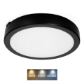 LED Bathroom ceiling light NAIROS LED/24W/230V 3000/4000/6500K IP65 d. 30 cm black