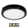 LED Bathroom ceiling light NAIROS LED/24W/230V 3000/4000/6500K IP65 d. 30 cm black