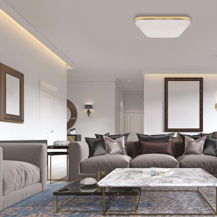LED Bathroom ceiling light NEMO LED/17W/230V IP44 gold