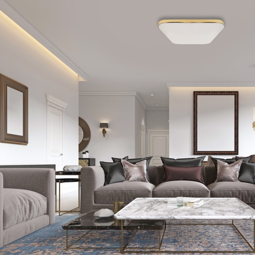 LED Bathroom ceiling light NEMO LED/17W/230V IP44 gold