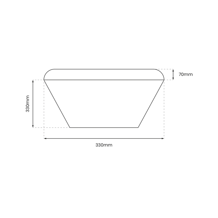LED Bathroom ceiling light NEMO LED/17W/230V IP44 gold