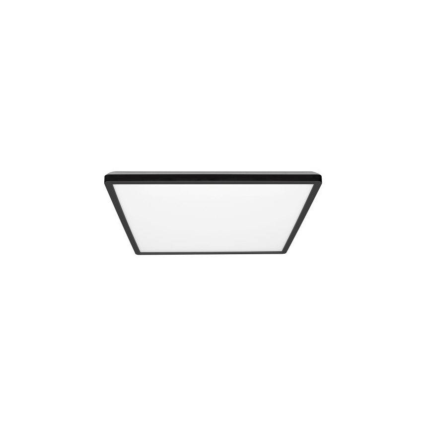LED Bathroom ceiling light NIVERA LED/12W/230V IP54 3000/4000/6000K 22,5x22,5 cm black