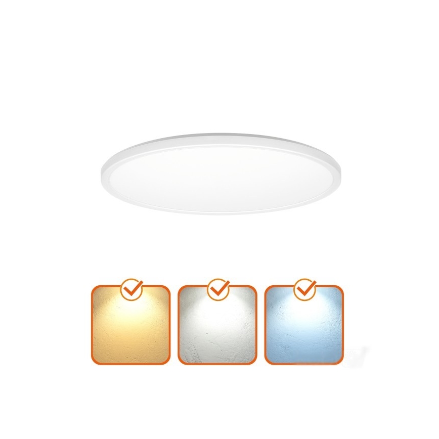 LED Bathroom ceiling light NIVERA LED/18W/230V IP54 3000/4000/6000K d. 30 cm white