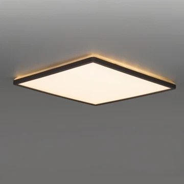 LED Bathroom ceiling light NIVERA LED/24W/230V IP54 3000/4000/6000K 30x30 cm black