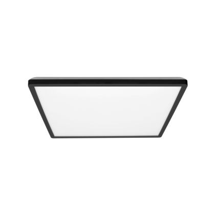 LED Bathroom ceiling light NIVERA LED/24W/230V IP54 3000/4000/6000K 30x30 cm black