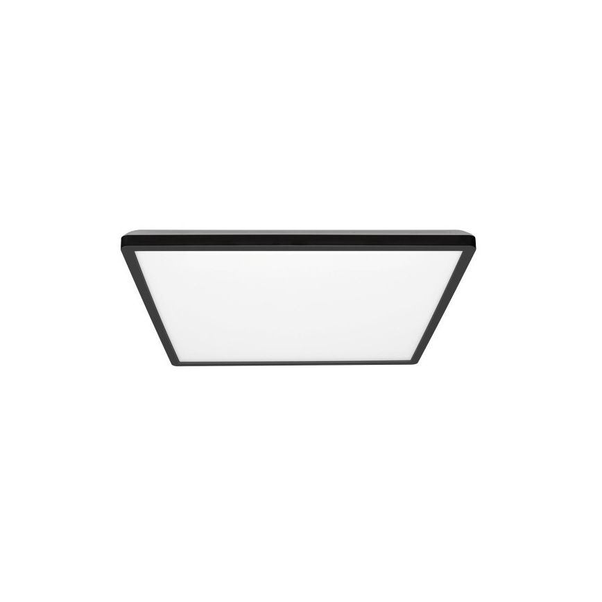 LED Bathroom ceiling light NIVERA LED/24W/230V IP54 3000/4000/6000K 30x30 cm black