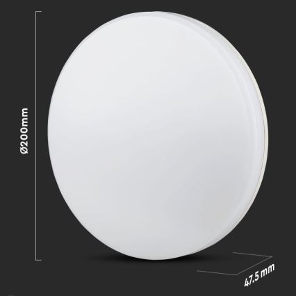 LED bathroom ceiling light SAMSUNG CHIP LED/15W/230V 20cm 3000K IP44