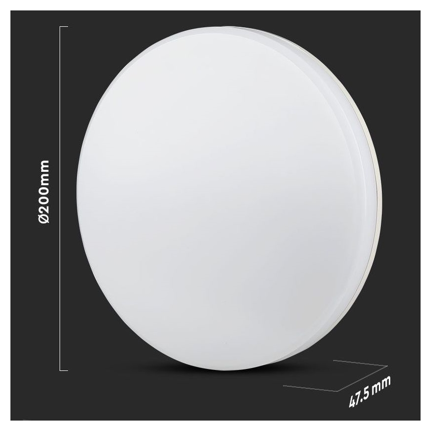 LED bathroom ceiling light SAMSUNG CHIP LED/15W/230V 20cm 3000K IP44