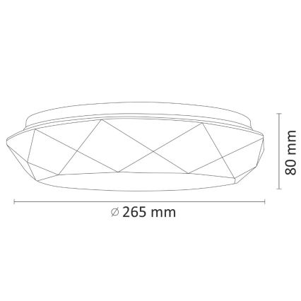 LED Bathroom ceiling light SELINA LED/12W/230V IP44
