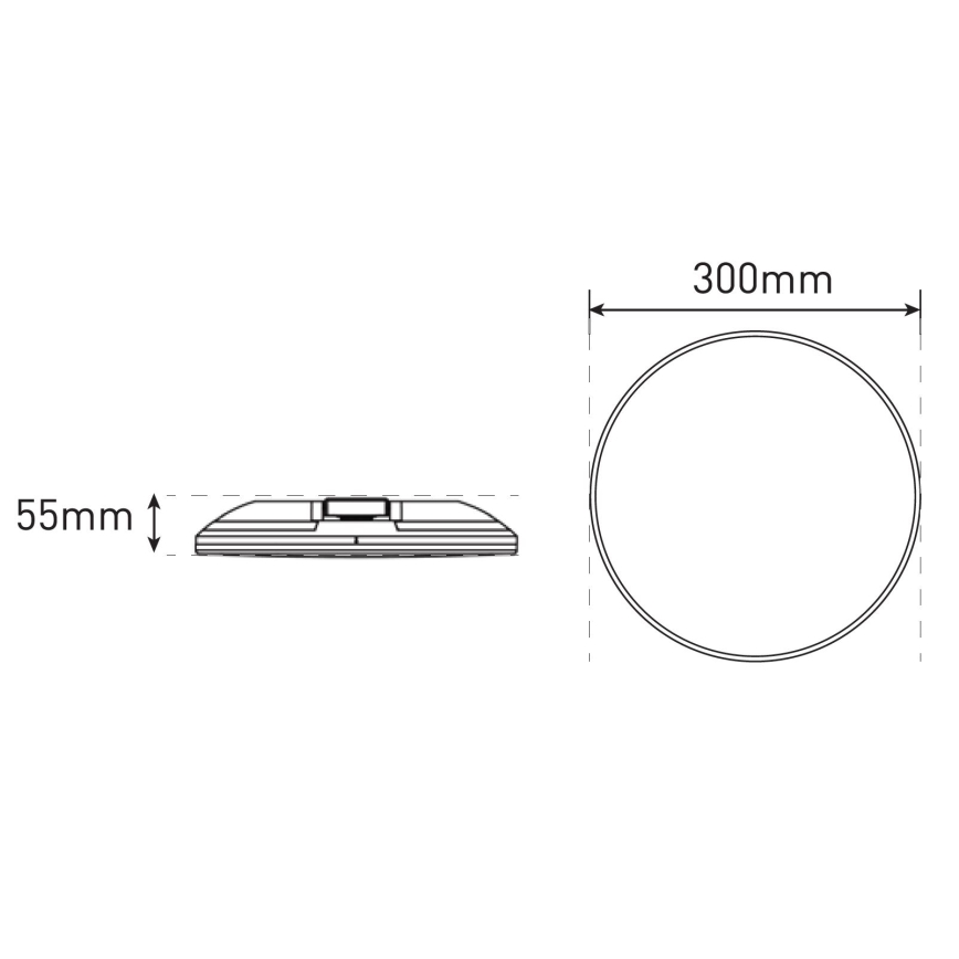 LED Dimmable bathroom ceiling light SLIDE LED/6/12/18/24W/230V 2900/4000/6200K IP44 white