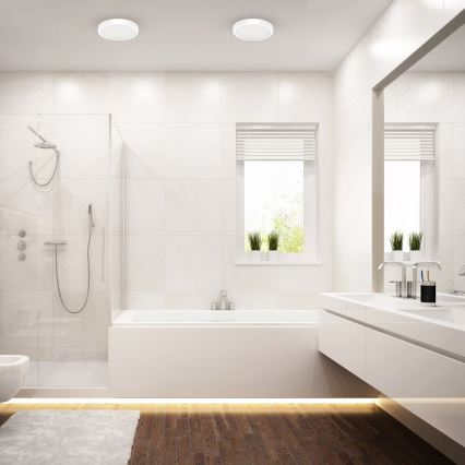 LED Bathroom ceiling light VERA LED/12W/230V 4000K IP65 white