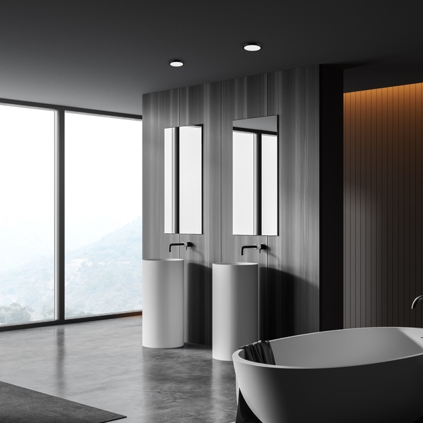 LED Bathroom ceiling light VERA LED/24W/230V 4000K IP65 black