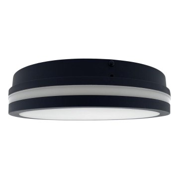 LED Bathroom ceiling light with sensor ELLÉ LED/24W/230V 3000/4000/6500K d. 26 cm IP54 anthracite