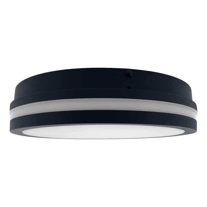 LED Bathroom ceiling light with sensor ELLÉ LED/24W/230V 3000/4000/6500K d. 26 cm IP54 anthracite