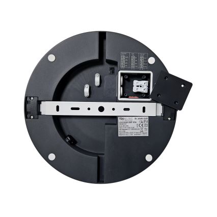 LED Bathroom ceiling light with sensor ELLÉ LED/24W/230V 3000/4000/6500K d. 26 cm IP54 anthracite