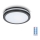 LED Bathroom ceiling light with sensor LED/12W/230V 3000/4000/6500K IP65 d. 20 cm black + remote control
