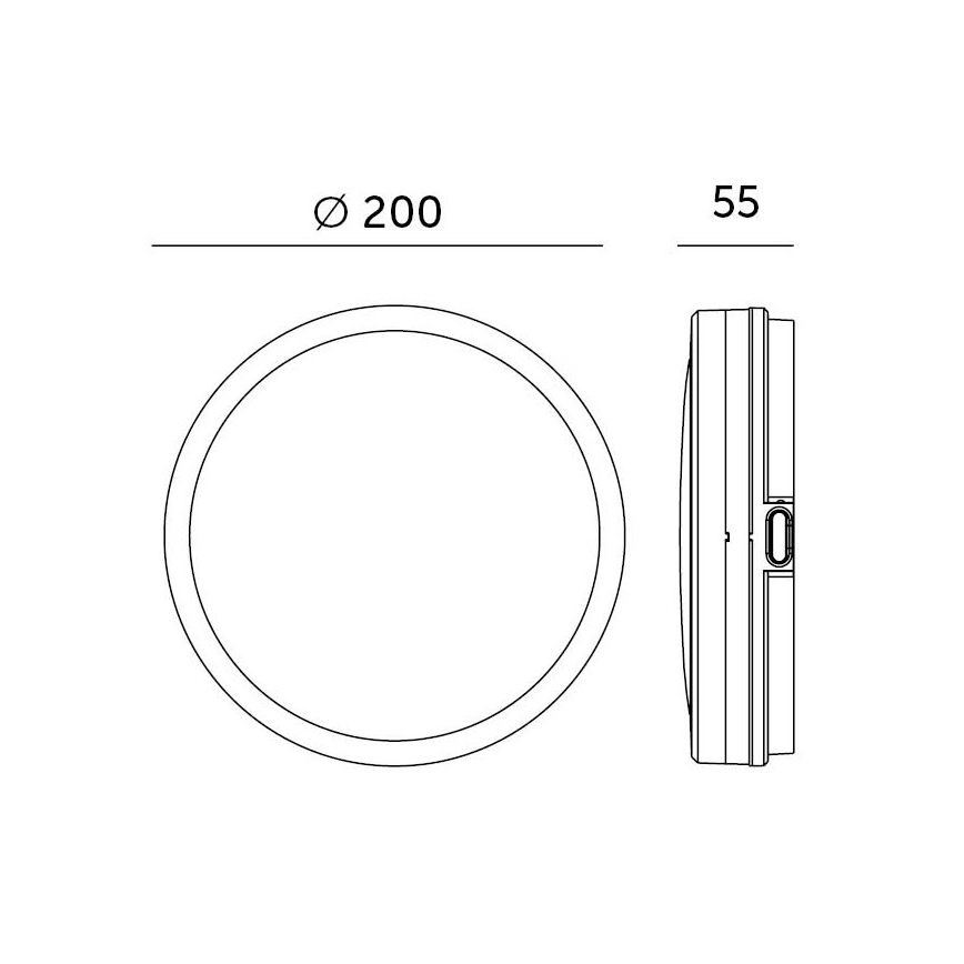 LED Bathroom ceiling light with sensor LED/12W/230V 3000/4000/6500K IP65 d. 20 cm white + remote control