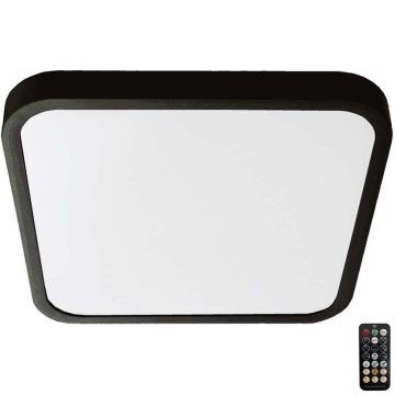 LED Bathroom ceiling light with sensor LED/18W/230V 4000K IP44 black + remote control